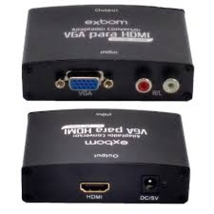 CABO VGA X HDMI | CONVERSOR |COM AUDIO RCA